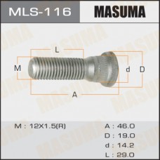 Шпилька ступицы MASUMA M12X1.5(R) 46мм